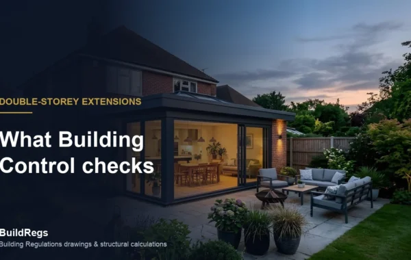 Two-storey rear extension on a house