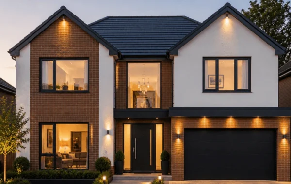 New build house under construction
