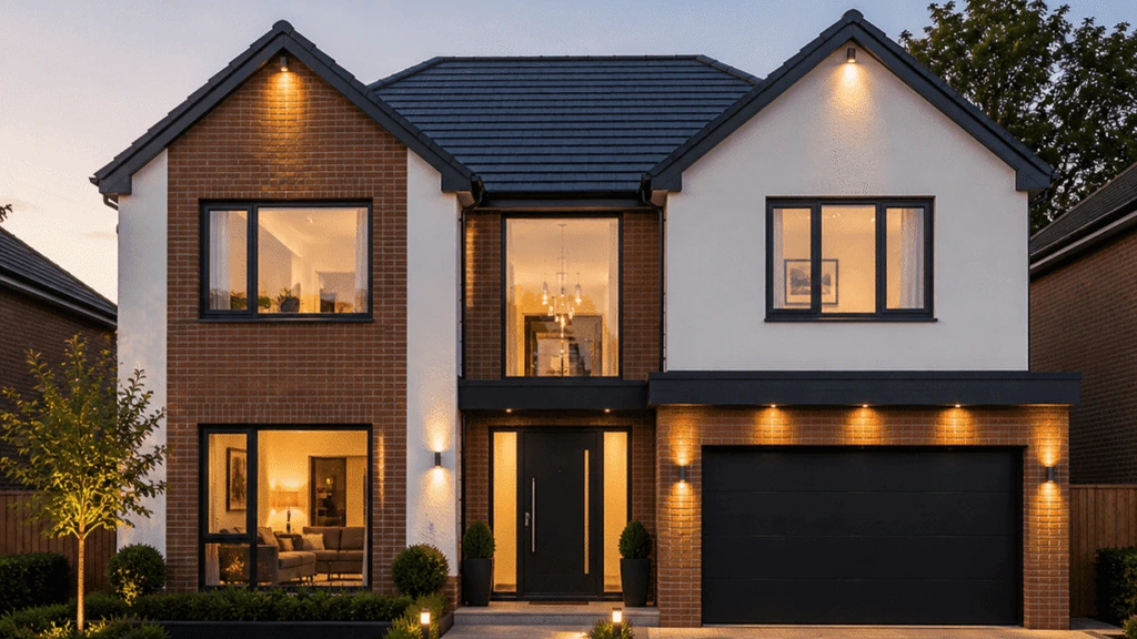 New build house under construction